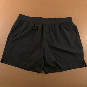 True Classic Mens Size XL Black 7" Inseam 2-in-1 Pocketed Training Shorts New